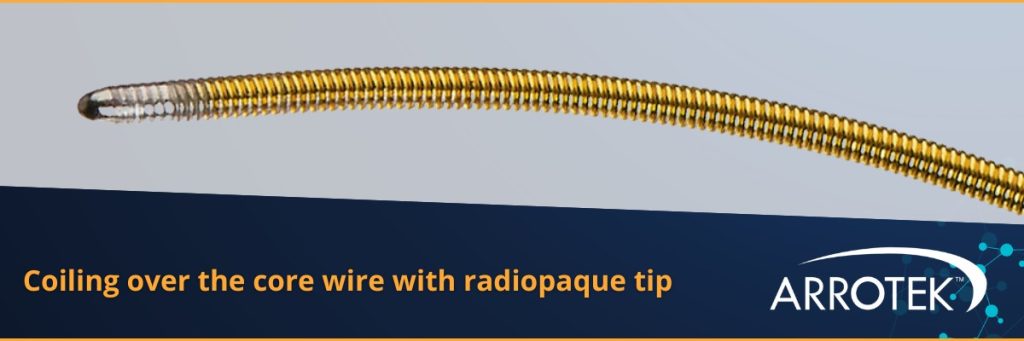 Coiling over the core wire with radiopaque tip